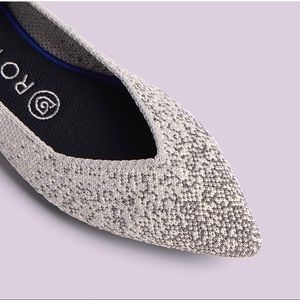 SOLD Rothy’s Pearl Metallic Points Size 9 Silver